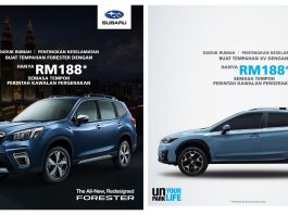 Tempah kenderaan Subaru anda secara online dalam tempoh PKP dengan hanya RM188