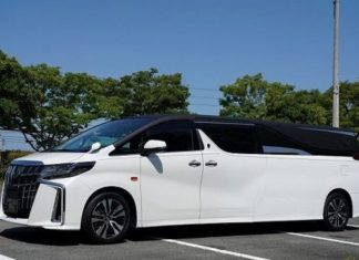 Toyota Alphard yang dijadikan kereta jenazah