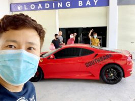 PKP: Restoran di Kuching guna Ferrari F430 untuk hantar makanan