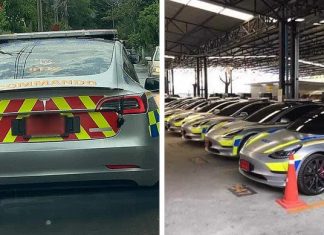 Polis Thailand jadikan Tesla Model 3 Performance sebagai kereta peronda