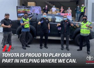 Toyota agih pelindung dalam kabin kereta untuk petugas Covid-19 seluruh negara