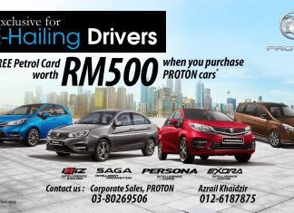 Proton tawar kad petrol RM500 jika anda beli kereta untuk e-hailing