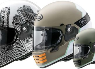 Rapide-Neo Overland, topi keledar Arai dengan gaya retro