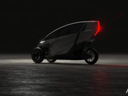 Motosikal elektrik roda tiga ini mampu bergerak sehingga 322km setiap kali dicas