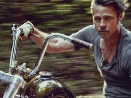 Gambar Brad Pitt tunggang motosikal rare keluaran Indian Larry kini dilelong