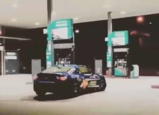 Dua individu ditahan kerana drift di stesen minyak