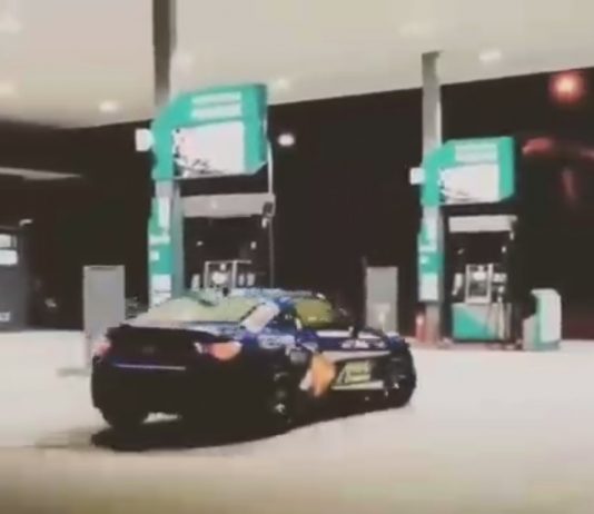 Dua individu ditahan kerana drift di stesen minyak