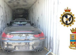 Polis Itali gagalkan rancangan penyeludupan 40 buah kenderaan keluar dari Kanada
