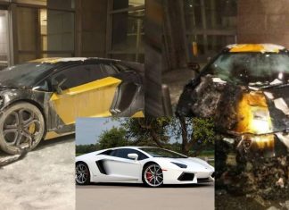 Sebuah Lamborghini Aventador terbakar di Bukit Bintang