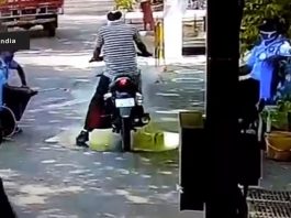 Covid-19: Motosikal terbakar ketika disembur cecair nyahkuman