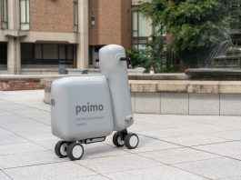Poimo, skuter elektrik yang boleh dikembang dan dikempis