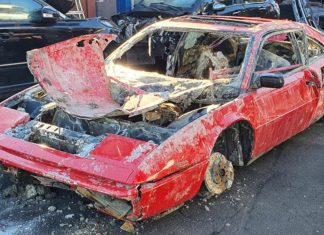 Selepas 26 tahun, Ferrari Mondial ini dijumpai semula di dasar sungai dan penampilannya agak mengejutkan