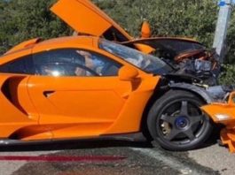 McLaren Senna LM milik bekas pelumba Formula 1 terlibat dalam kemalangan