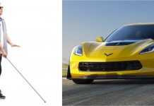 Seorang buta dapat melihat buat kali pertama, terus beli Corvette