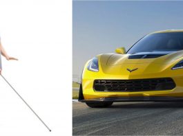 Seorang buta dapat melihat buat kali pertama, terus beli Corvette