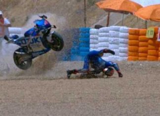 Alex Rins alami kemalangan semasa sesi kelayakan, bakal terlepas MotoGP Sepanyol?