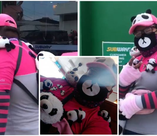 Penampilan comel rider Foodpanda ini tarik perhatian ramai