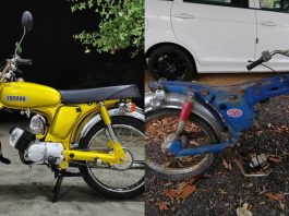 Restorasi Yamaha YB100 khas untuk ayah, terbiar selepas 25 tahun