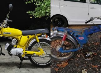 Restorasi Yamaha YB100 khas untuk ayah, terbiar selepas 25 tahun