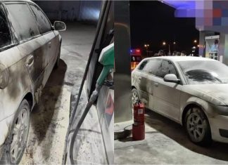 Lelaki cedera disambar api kerana tidak matikan enjin kereta ketika isi minyak