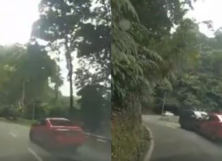 Syok sangat memotong, pemandu Perodua Bezza bertembung kenderaan arah bertentangan