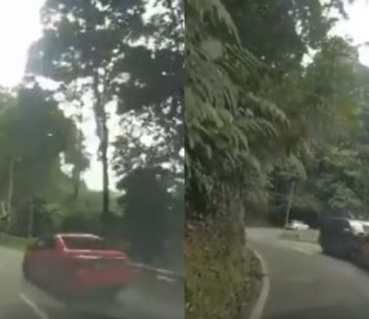 Syok sangat memotong, pemandu Perodua Bezza bertembung kenderaan arah bertentangan