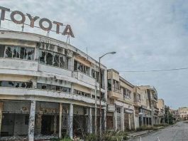Pusat pengedar Toyota di Cyprus masih dalam keadaan baik setelah ditinggalkan 46 tahun