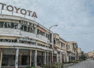 Pusat pengedar Toyota di Cyprus masih dalam keadaan baik setelah ditinggalkan 46 tahun