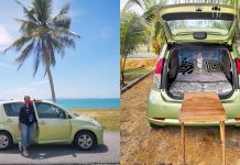 Perodua Myvi ini ditukar menjadi ‘campervan’ untuk nikmati percutian lebih bermakna