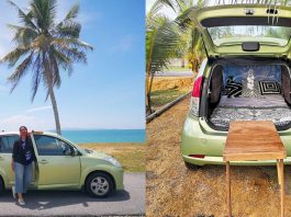 Perodua Myvi ini ditukar menjadi ‘campervan’ untuk nikmati percutian lebih bermakna