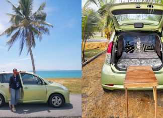 Perodua Myvi ini ditukar menjadi ‘campervan’ untuk nikmati percutian lebih bermakna