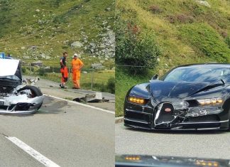 Kemalangan antara Bugatti Chiron, Porsche 911 Cabriolet dan Mercedes-Benz C-Class Estate, kerugian cecah RM17.1 juta!