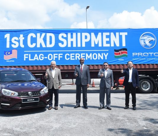 Proton eksport kumpulan pertama kit CKD Saga ke Kenya