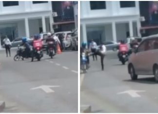 Penunggang motosikal kena tendang oleh anggota trafik, ini komen Pesuruhjaya Polis Sarawak