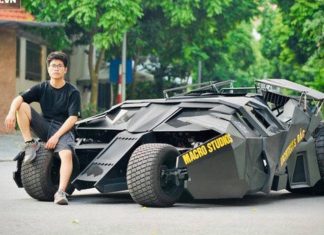 Minat terhadap Batman, pemuda berusia 23 tahun ini hasilkan Batmobile dengan cita rasa tersendiri