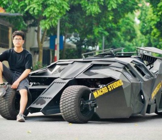 Minat terhadap Batman, pemuda berusia 23 tahun ini hasilkan Batmobile dengan cita rasa tersendiri