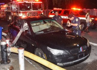 Bomba terpaksa pecahkan tingkap BMW 5-Series kerana halang pili bomba