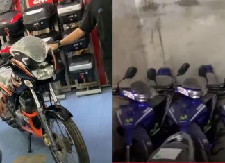 Semua NOS! Yamaha RX-Z Catalyzer, LC, 125ZR dan Honda EX-5 belum didaftarkan ada di sebuah kedai di Port Dickson Yamaha RX-Z Catalyzer