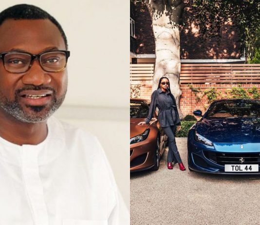 Jutawan Nigeria ini belanja sebuah Ferrari Portofino berharga RM877k untuk setiap tiga orang anaknya