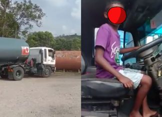 Selepas kanak-kanak pandu kereta, polis jejaki penjaga kanak-kanak pandu treler