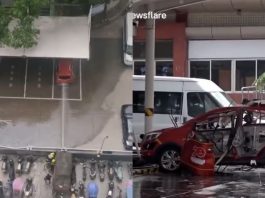Kereta elektrik di China terbakar dan meletup ketika sedang dicas
