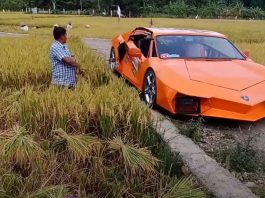 Petani di Indonesia hasilkan replika Lamborghini guna enjin motosikal