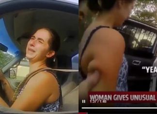 Ditahan kerana memandu melebihi had laju, wanita ini minta buang air besar dalam kereta peronda polis