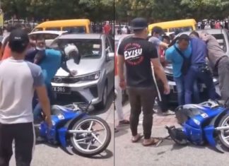 Peragut tumpas kena ‘flying kick’ anggota MBJB