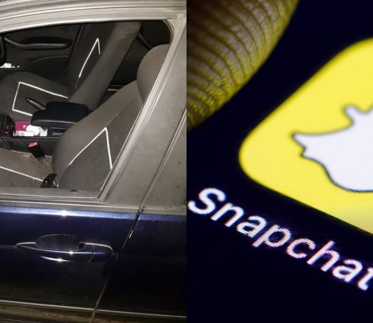 Seorang wanita tercampak keluar dari tingkap kereta kerana asyik buat video Snapchat