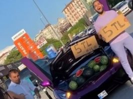 Berniaga guna Lamborghini Aventador, jual tembikai je!