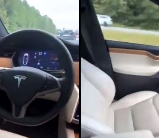 Guna mod Autopilot dan duduk di kerusi penumpang, pemilik rakam Tesla tanpa pemandu