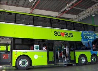 10 unit pertama bas elektrik dua tingkat kini digunakan di Singapura
