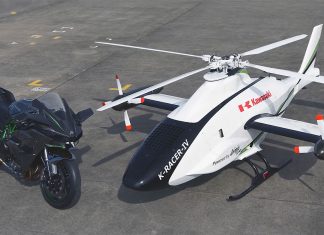 Kawasaki berjaya jalani ujian penerbangan K-RACER, helikopter dengan enjin Ninja H2R