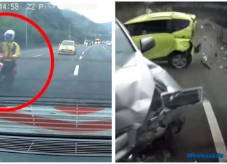 Gara-gara lari dari polis, penunggang skuter ini sebabkan kemalangan libatkan 10 kenderaan